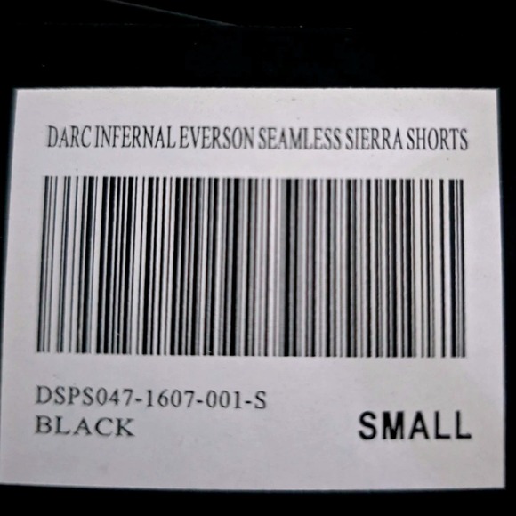 DARC SPORT DARC INFERNAL EVERSON SEAMLESS SIERRAx SHORTS BLACK SIZE‎ SMALL - Picture 3 of 4